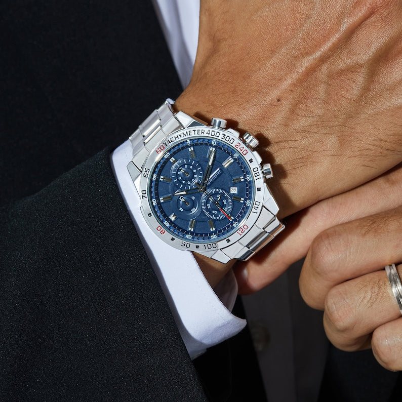 (No shipping fee)Personalized Mens Watch, Boyfriend Gift, Anniversary Gift