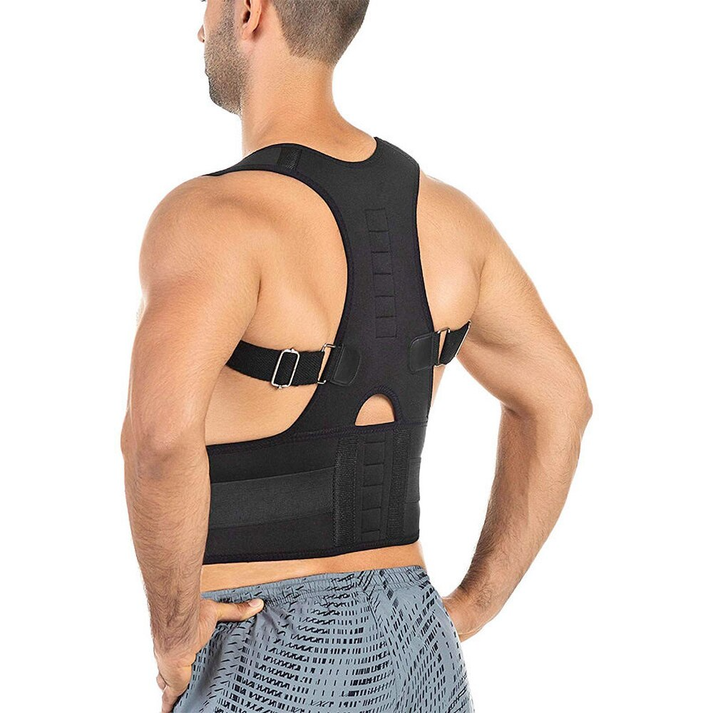 (No shipping fee)Posture Corrector Support Magnetic Back Shoulder Brace Belt Band For( no shipping fee)